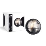 D'Lite Luce Da Parete Ecco Nero Il Giro | IP54 - Adatto per 1x E27