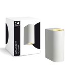 D'Lite Luce Da Parete Vossem Bianca Up & Down | IP56 - Adatto Per 2x GU10 