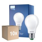 Confezione Multipack 10x Philips MASTER LED Bulbo Ultra Efficient E27 Pera Ghiaccio 2.3W 485lm - 827 Bianco Molto Caldo | Sostitutiva 40W