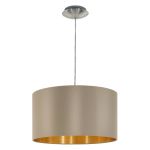 Eglo Luce Pendente Maserlo Acciaio Nichel Satinato | Adatto per E27