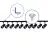 Bright Choice Set completo 1-Fase Rail L 2 x 2 Metro Nero | incl. 10x Faretti + GU10 2700K 3W Dimmerabile + Tappo Di Chiusura, Connettore di Alimentazione e L -Connettore