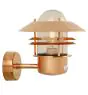Nordlux Blokhus Luce Da Parete Rame e Vetro Rame | IP54 - Sensore di Movimento e Luce - Adatto per E27